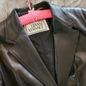 Vintage Versace Leather Blazer
